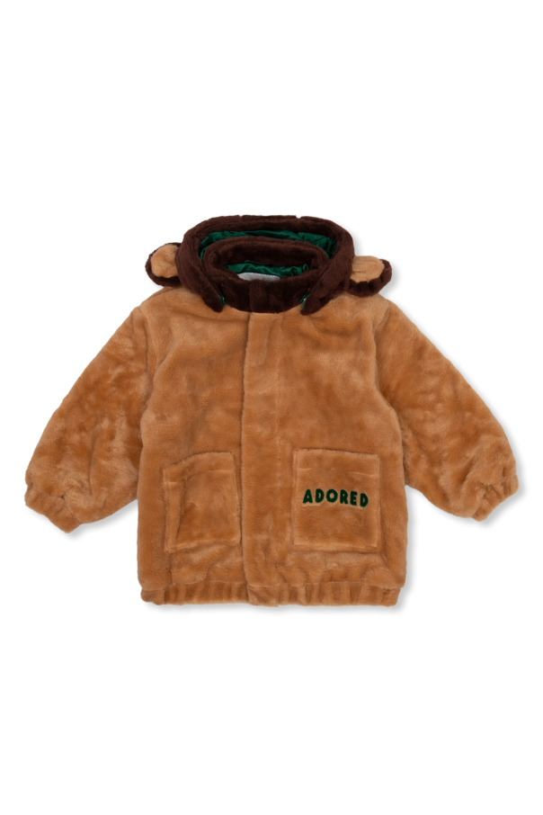Mini Rodini Fleece hooded jacket